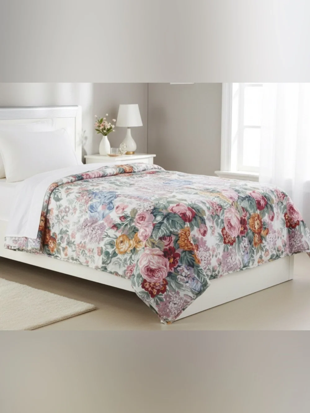 Rare Vintage Ralph Lauren Allison Floral Twin Comforter cottage core